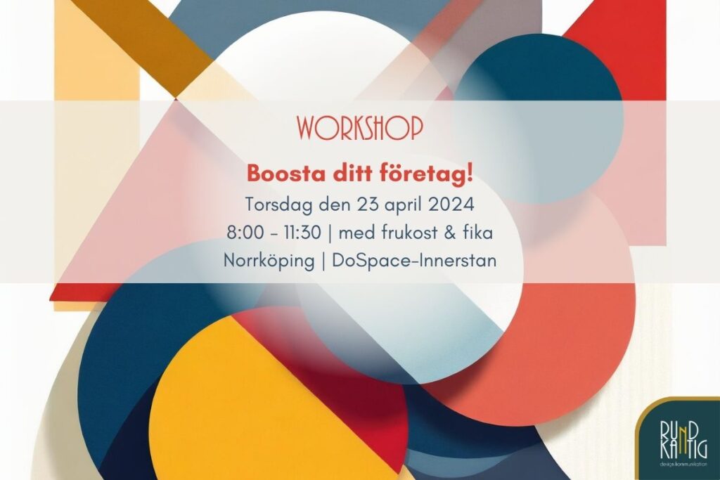 Bild boosta ditt företag workshop 23/4 2024